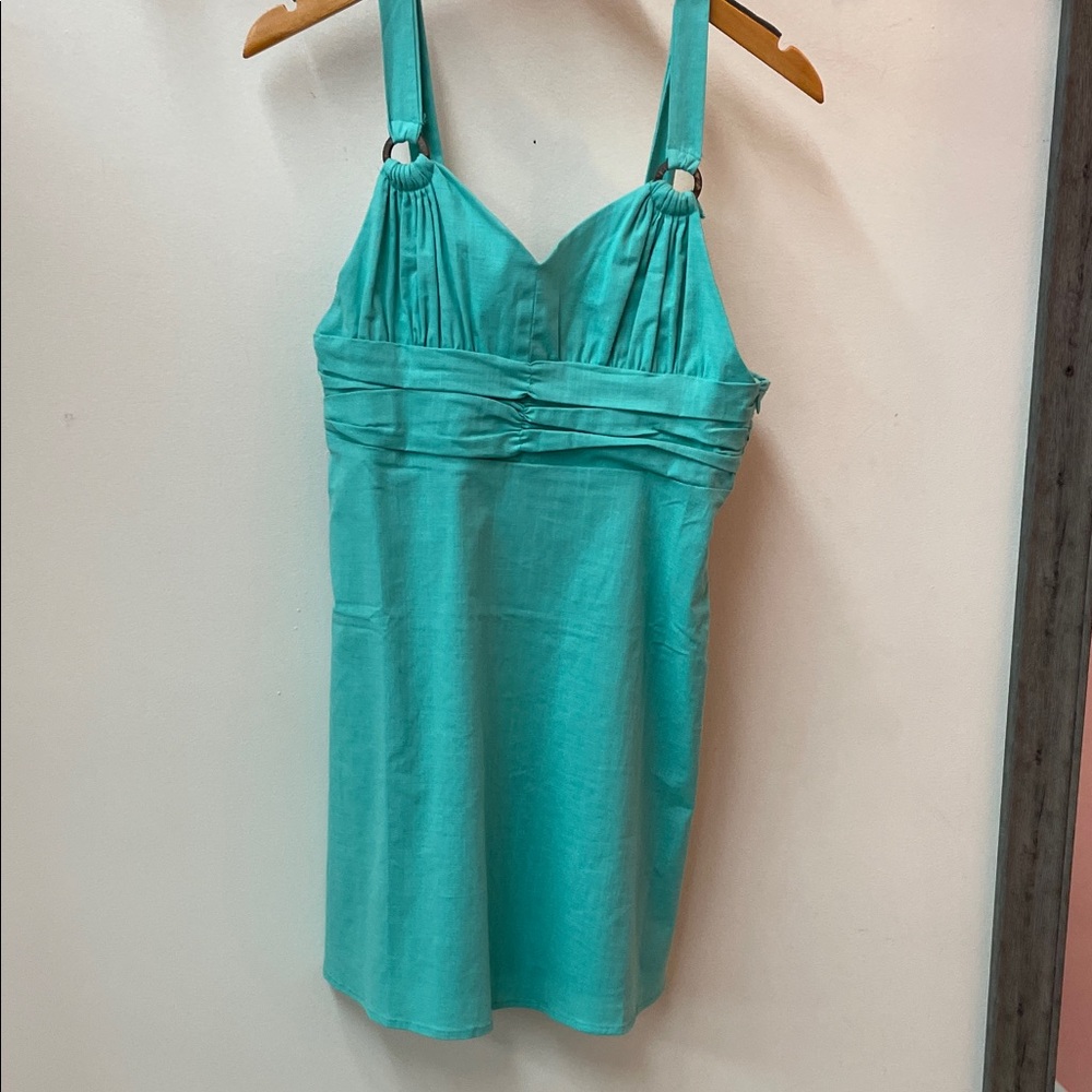 Very J Turquoise Camisole Dress